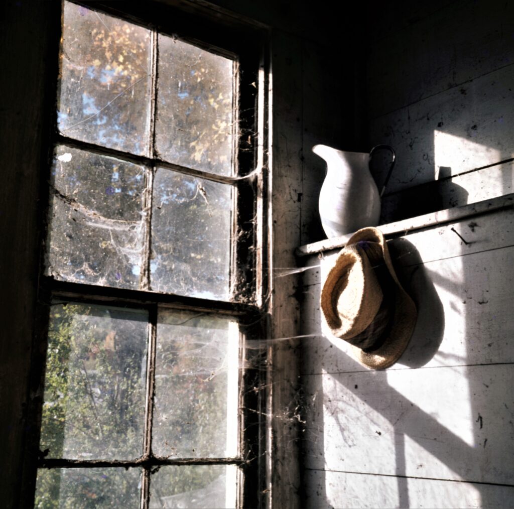 Inside the old barn