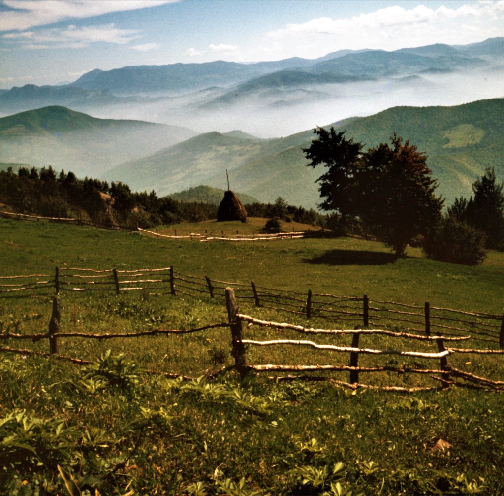 Haystack and Mountains in Romania