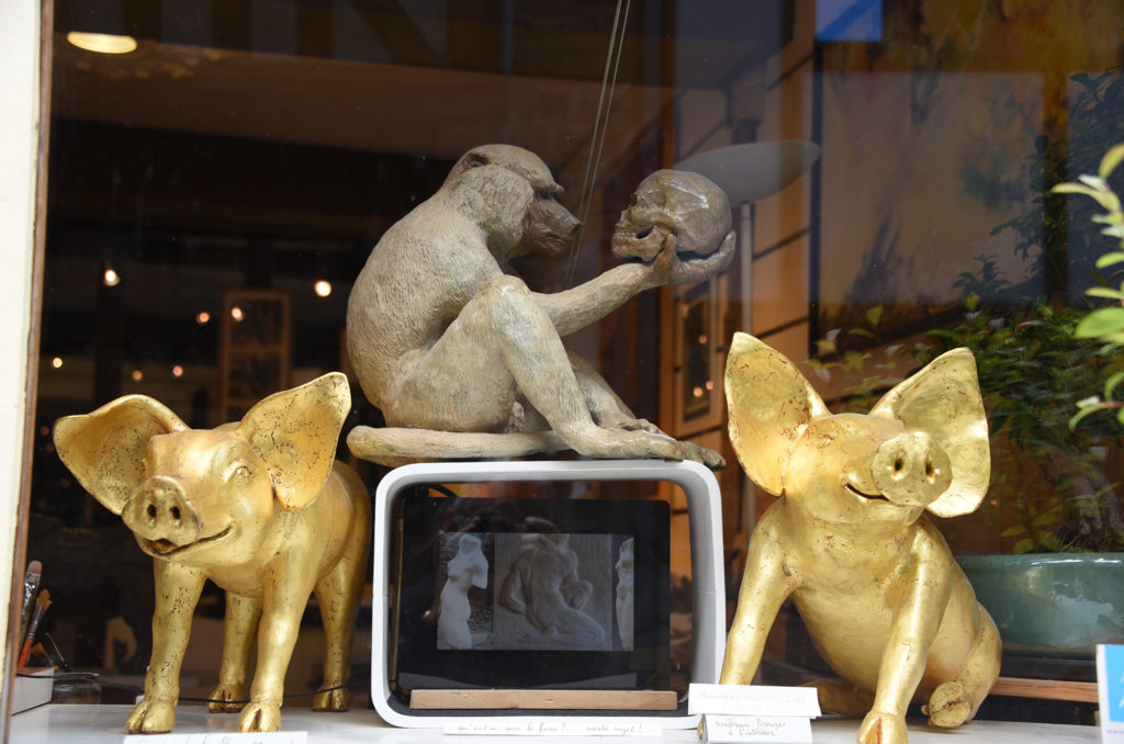 store window mont st michel