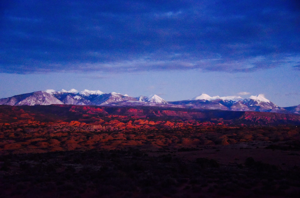 sundown arches national park