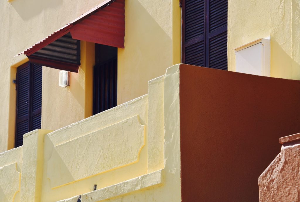 white building