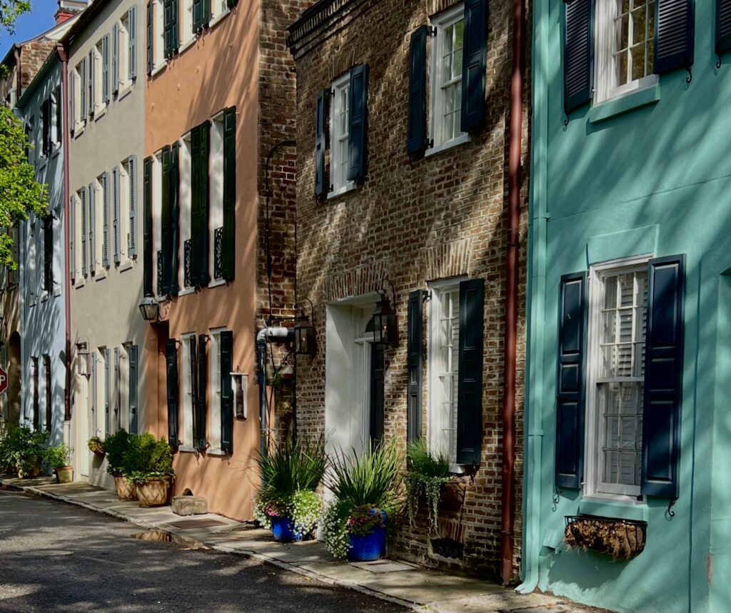 Rainbow Row in Charleston