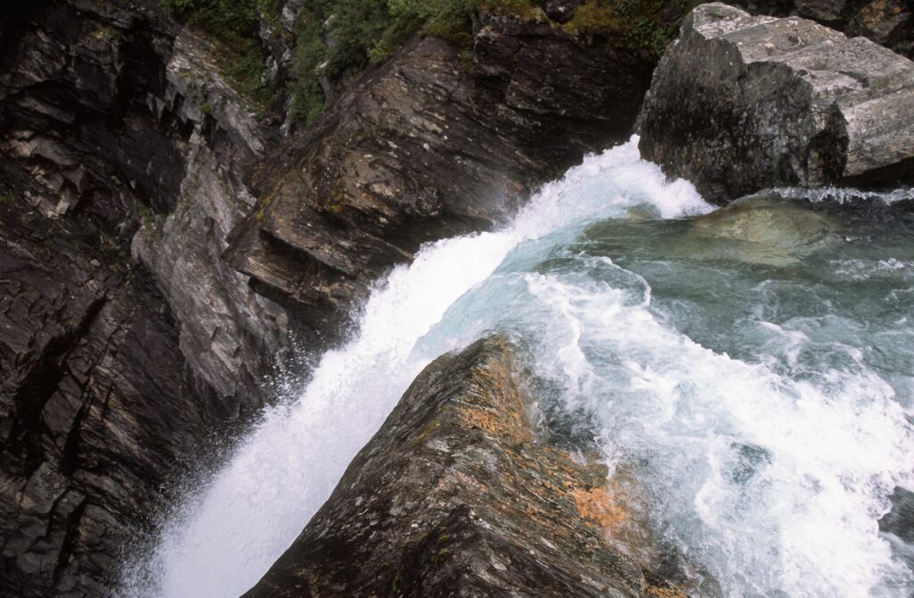 Top of Waterfall in Norway